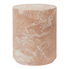 Astrid Rose Tea Marble Look Side Table