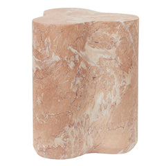 Poppy MgO Side Table Tea Rose Marble Look