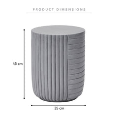 Taylor MgO Side Table Cement