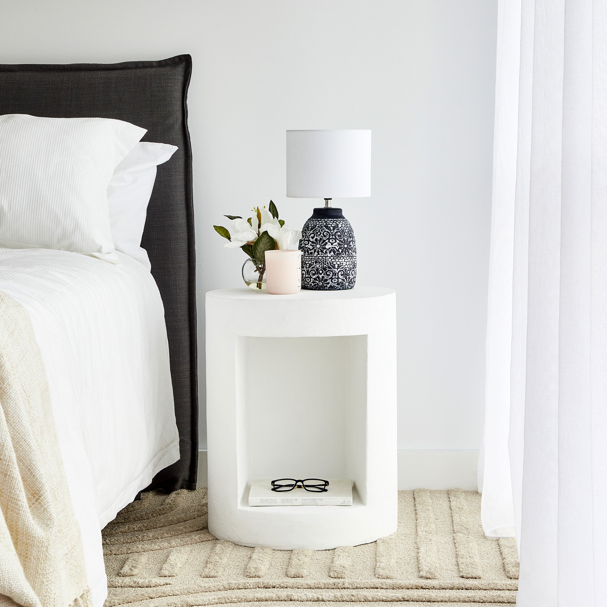 Castello MgO Side Table White