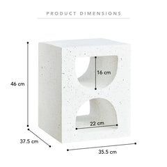 Brasilia MgO Side Table White