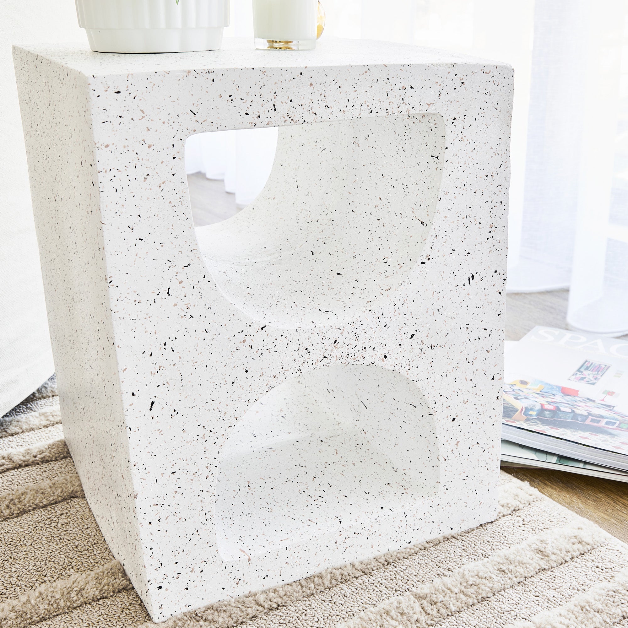 Brasilia MgO Side Table White