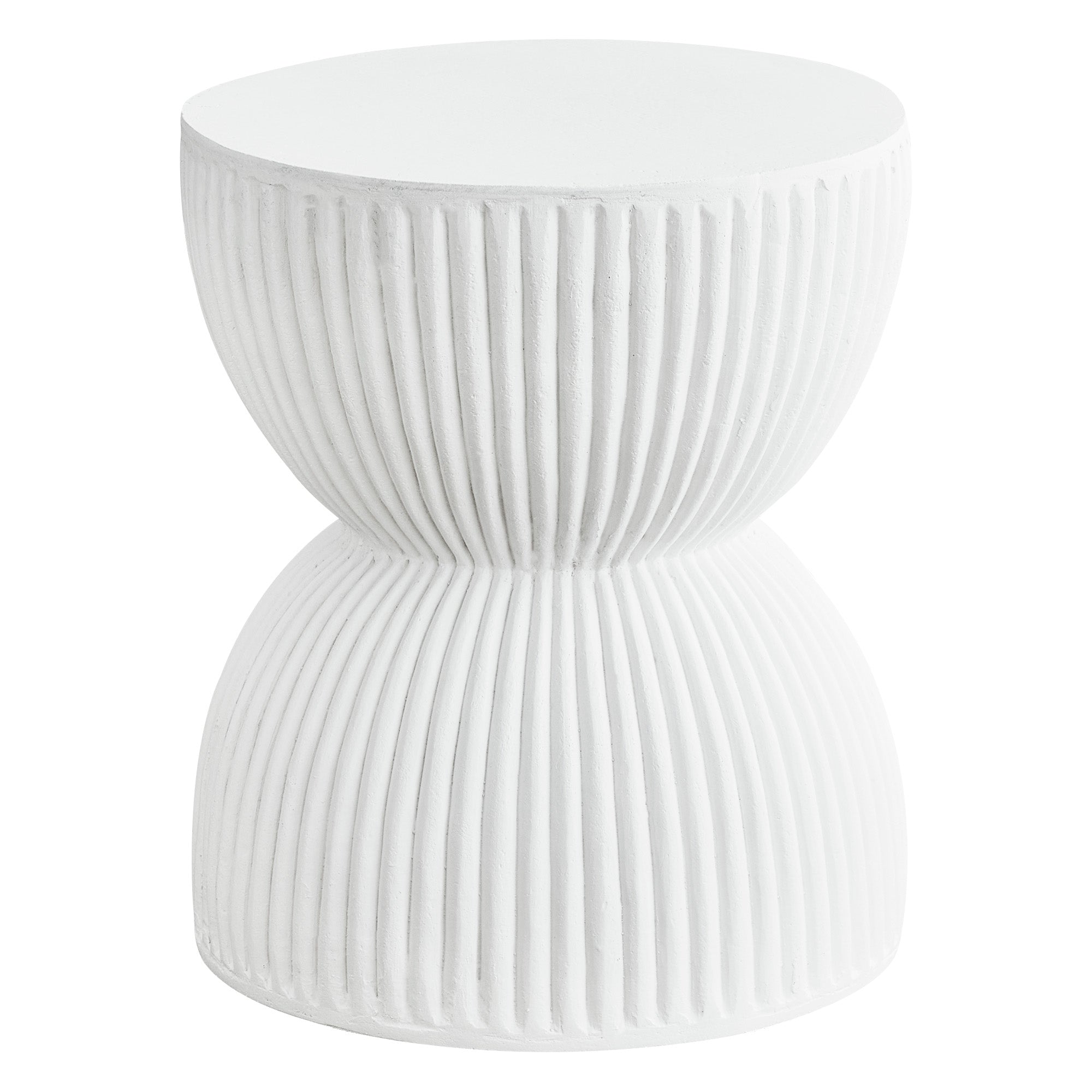 Saluzzo MgO Side Table White