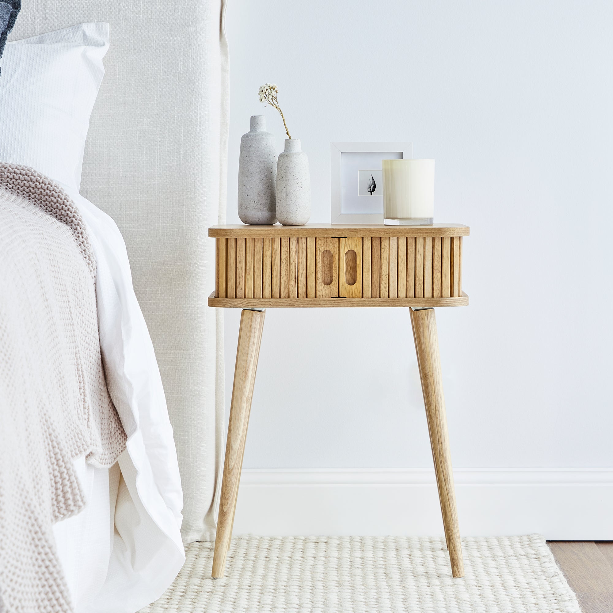 Curve Bedside Table Natural