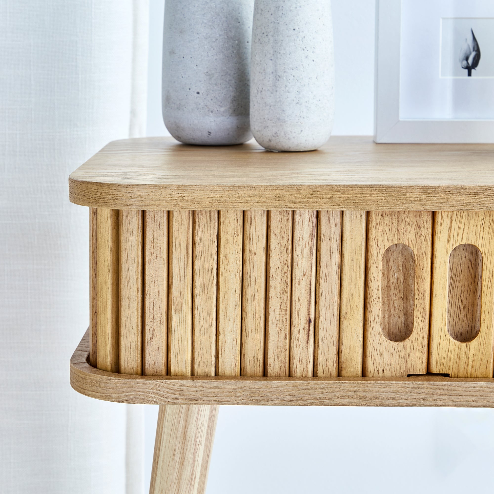 Curve Bedside Table Natural