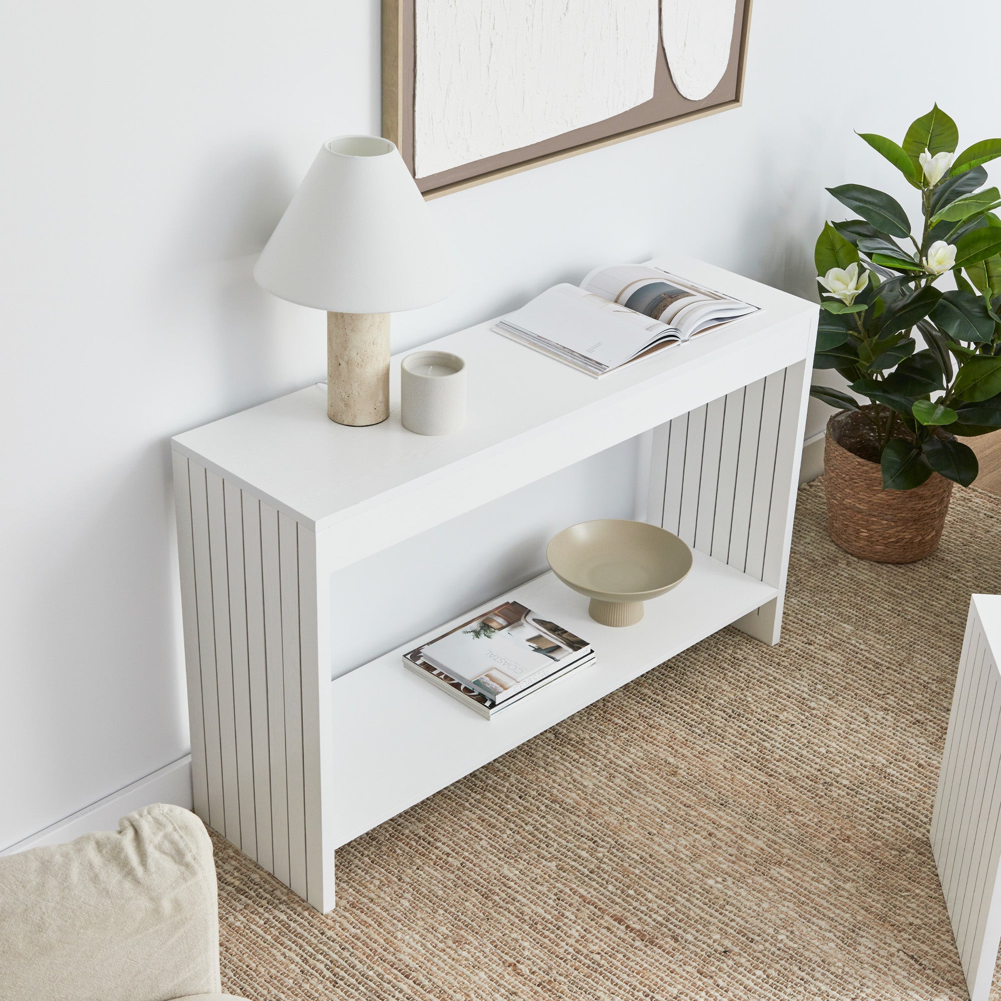 Harper Console Table White (120cm)