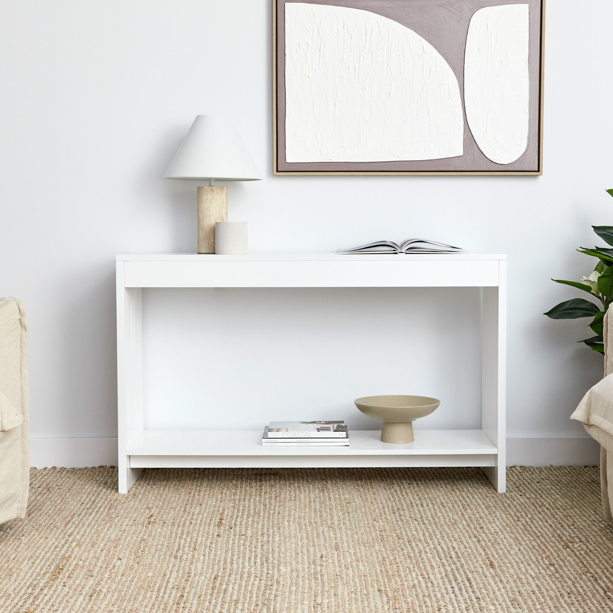 Harper Console Table White (120cm)