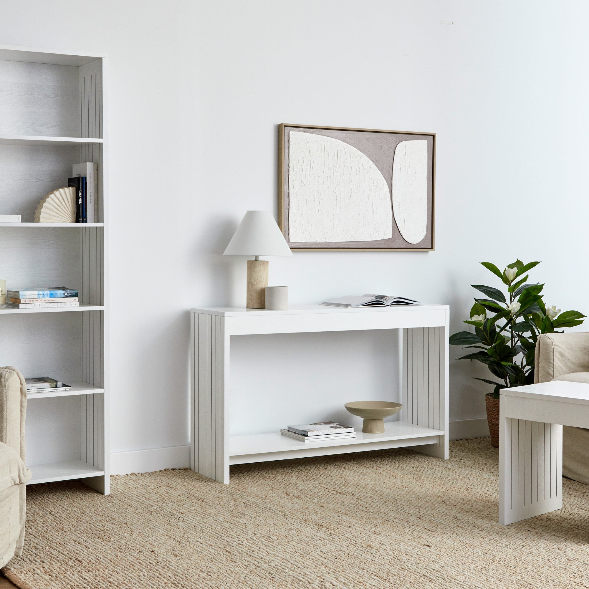 Harper Console Table White (120cm)
