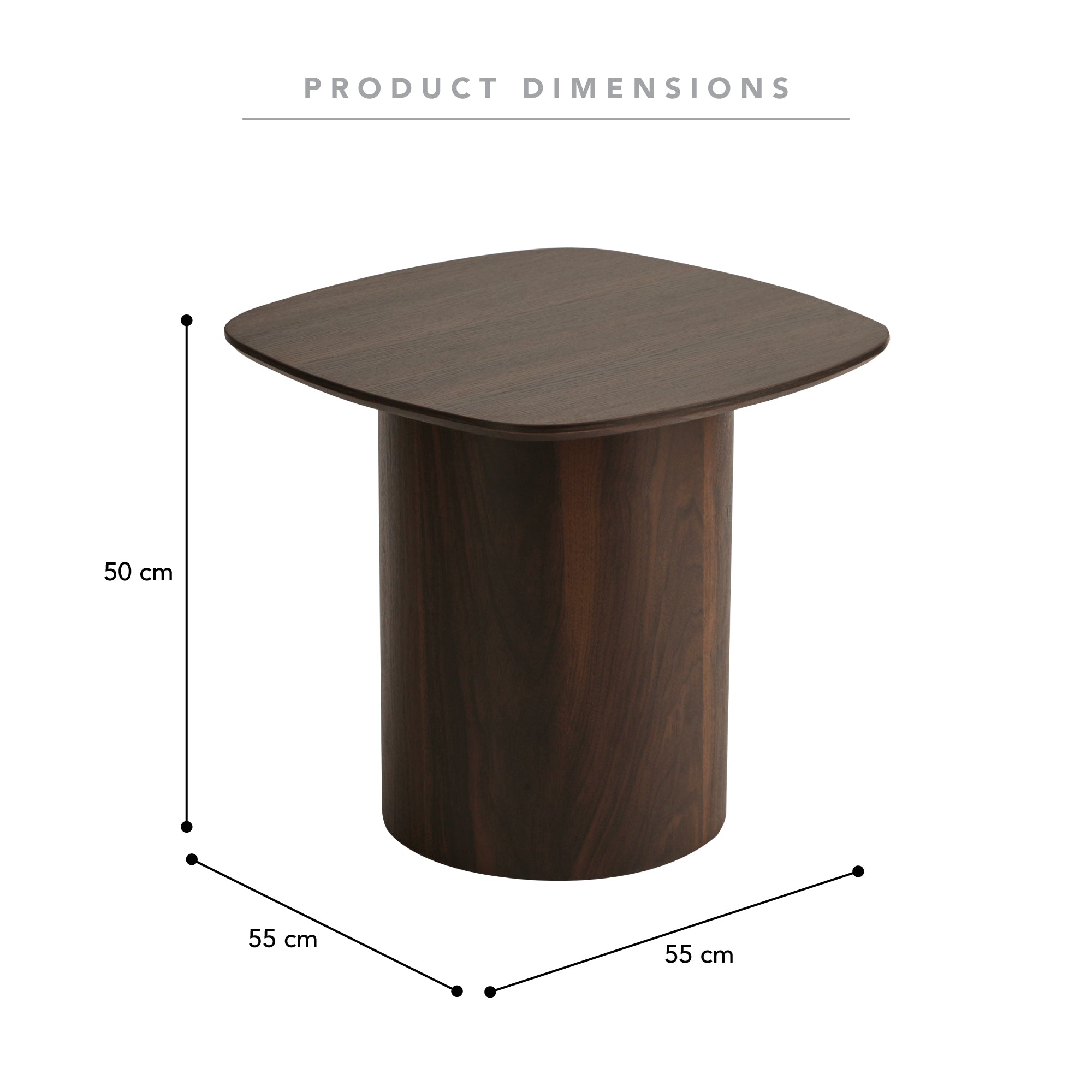Alex Side Table Walnut