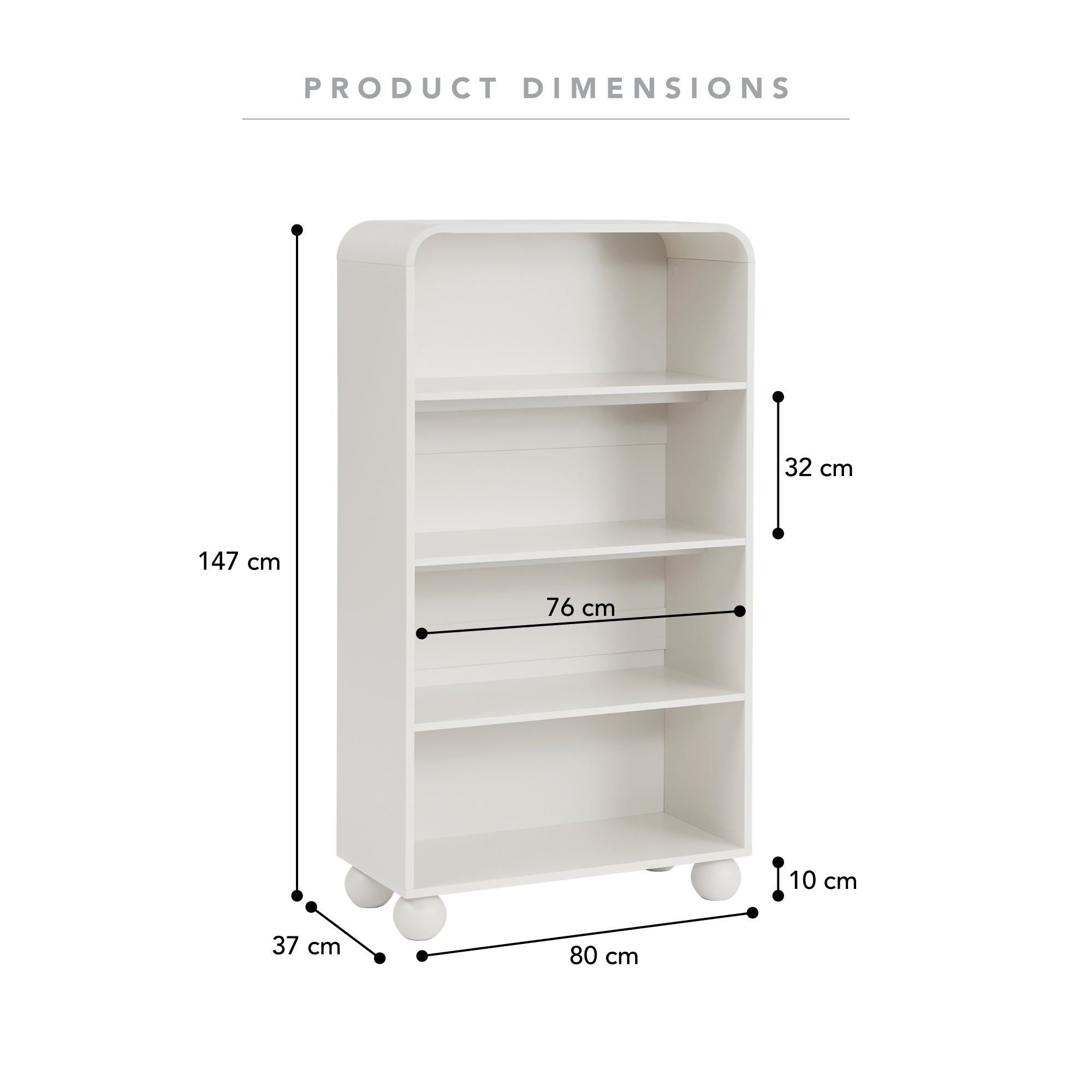 Baxter Bookcase Cream