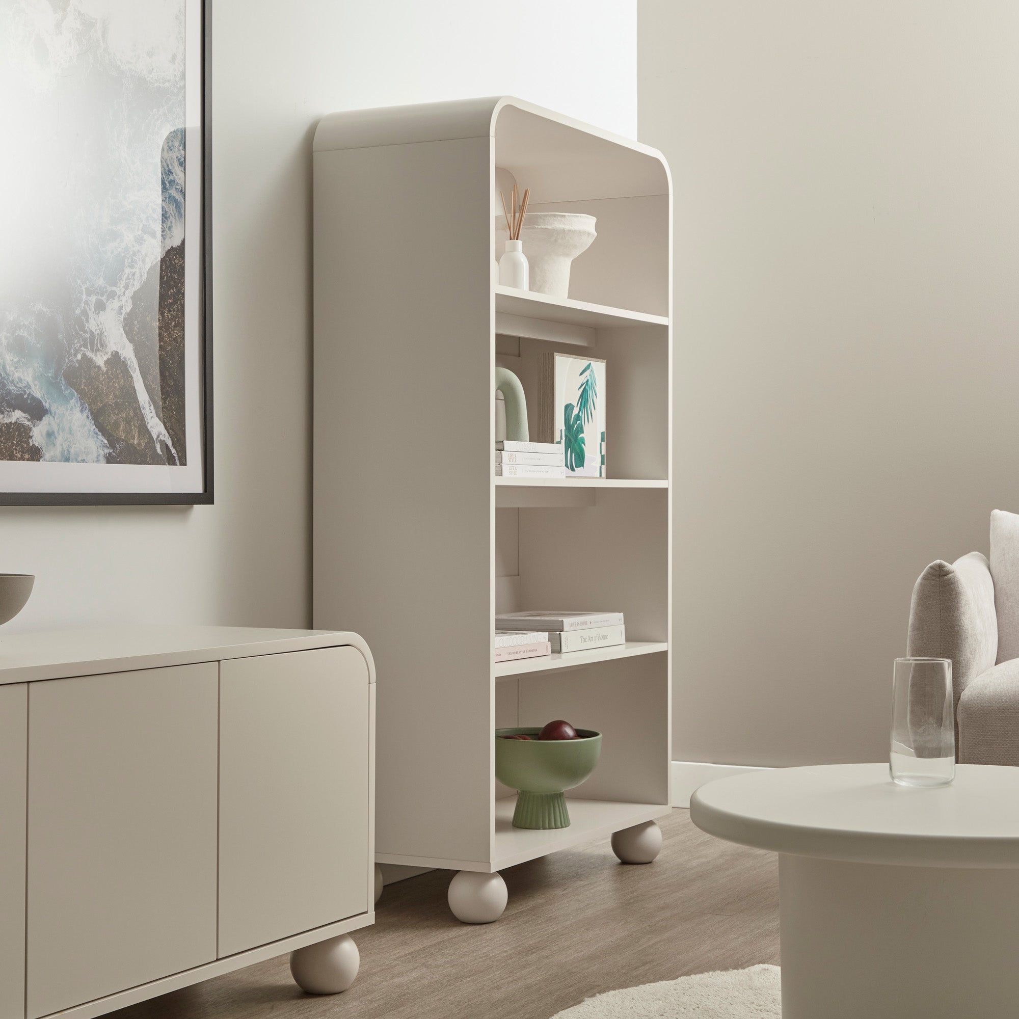 Baxter Bookcase Cream