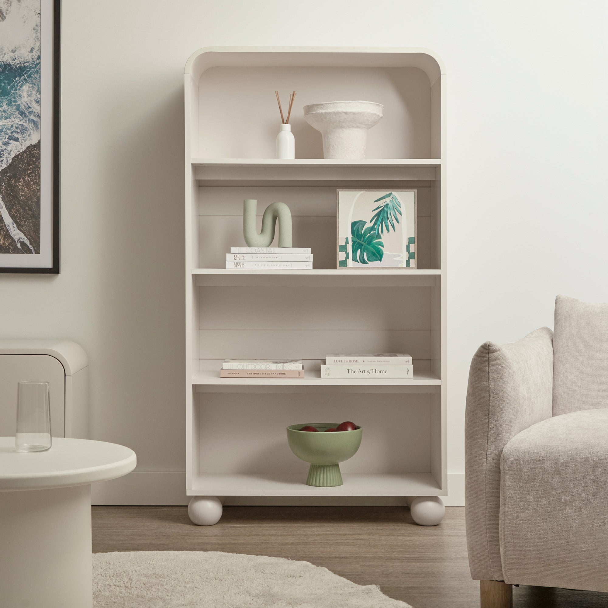 Baxter Bookcase Cream