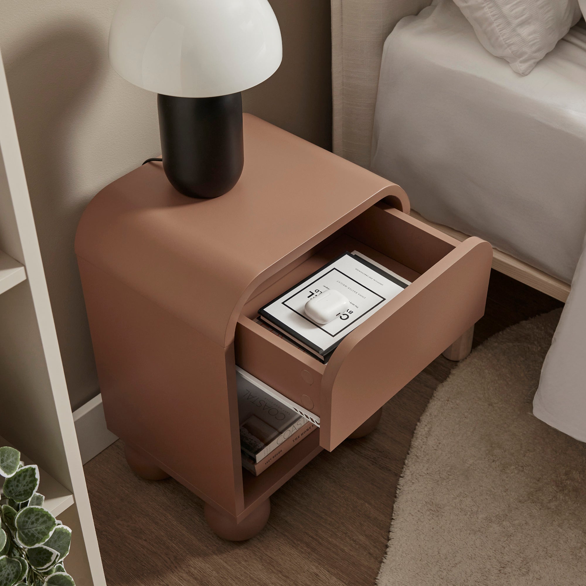 Baxter Bedside Table Mocha