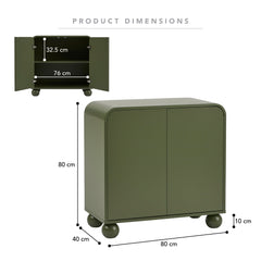 Baxter 2 Door Buffet Green (80cm)