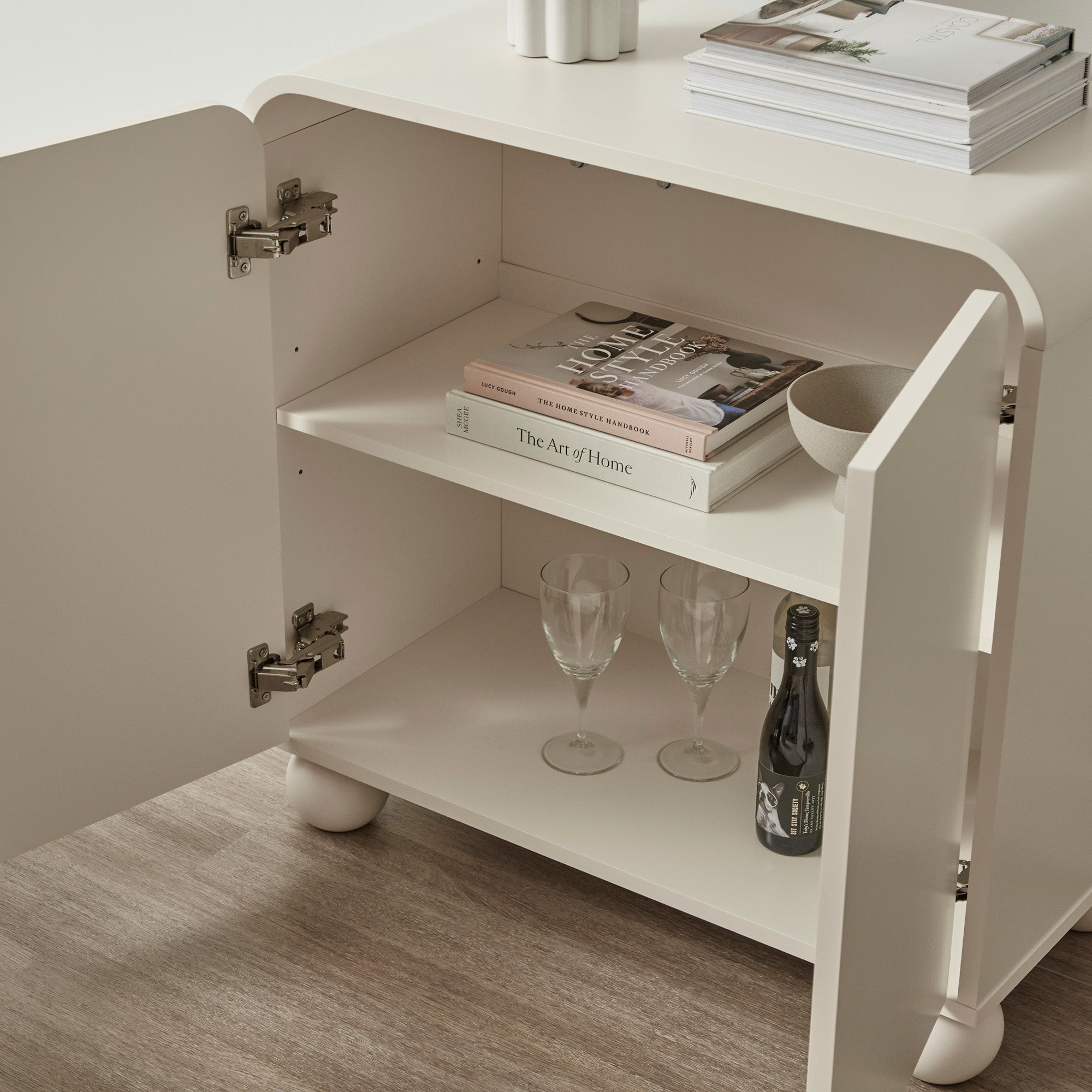 Baxter 2 Door Buffet Cream (80cm)