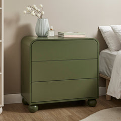 Baxter Chest of 3 Drawers Green