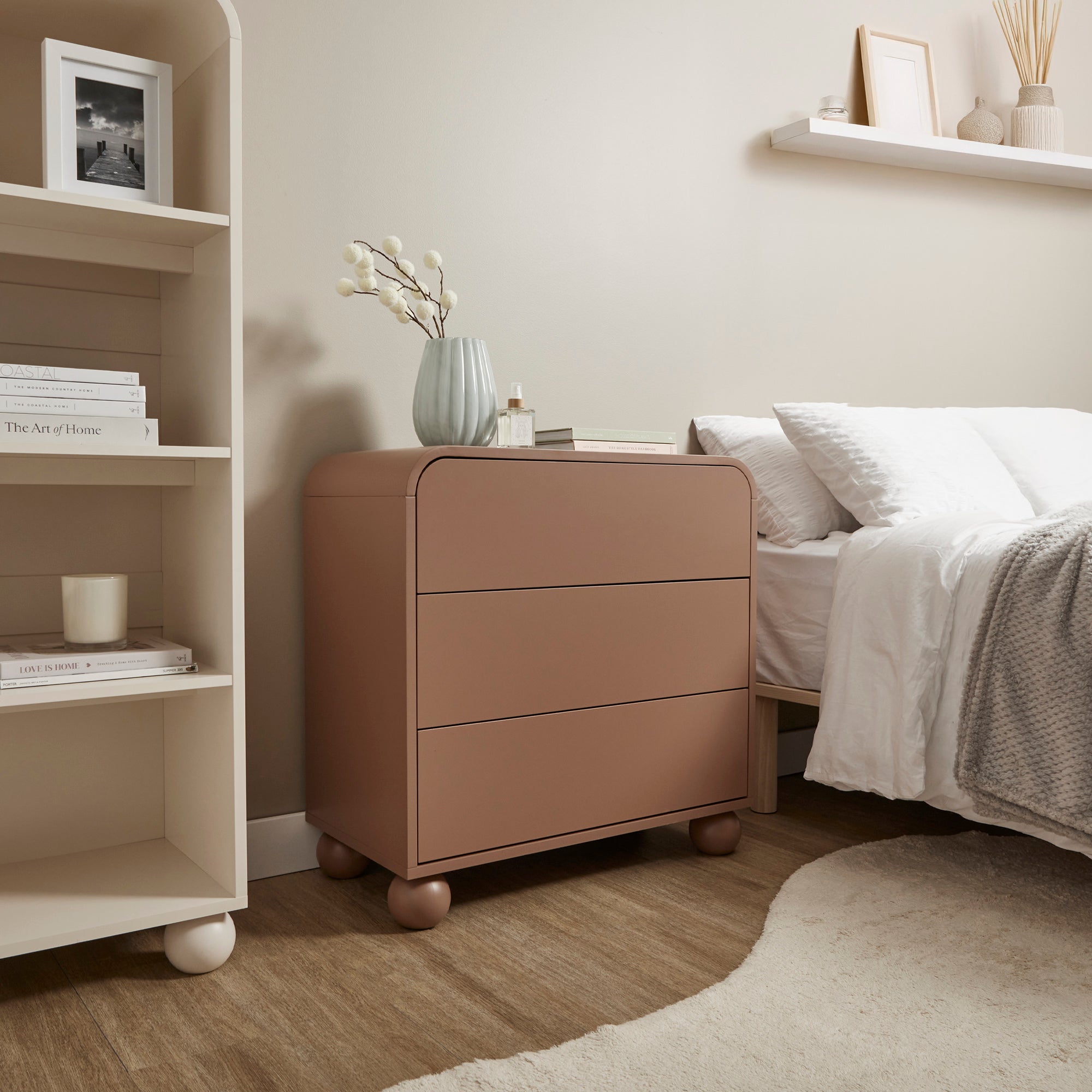 Baxter Chest of 3 Drawers Mocha