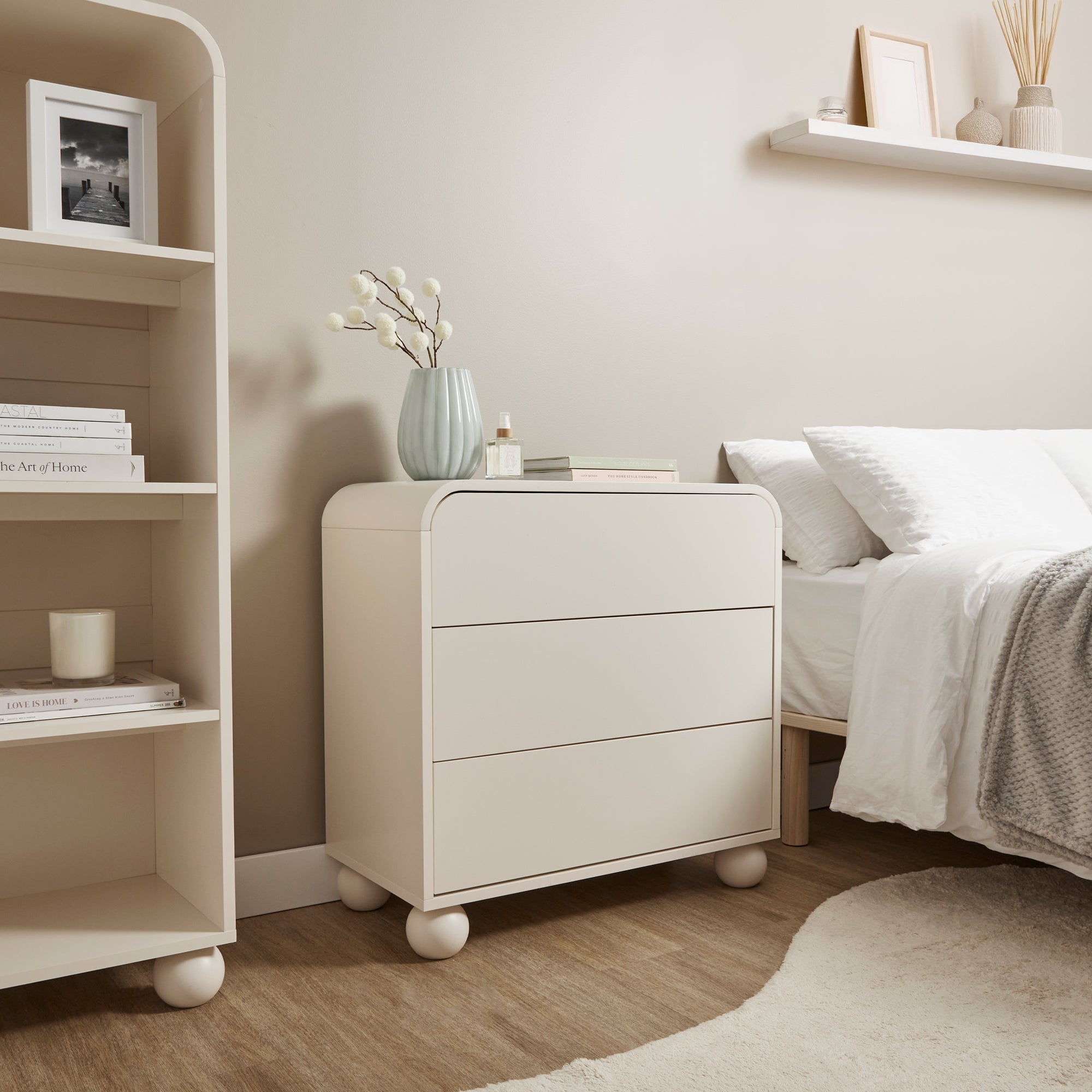 Baxter Chest of 3 Drawers Cream