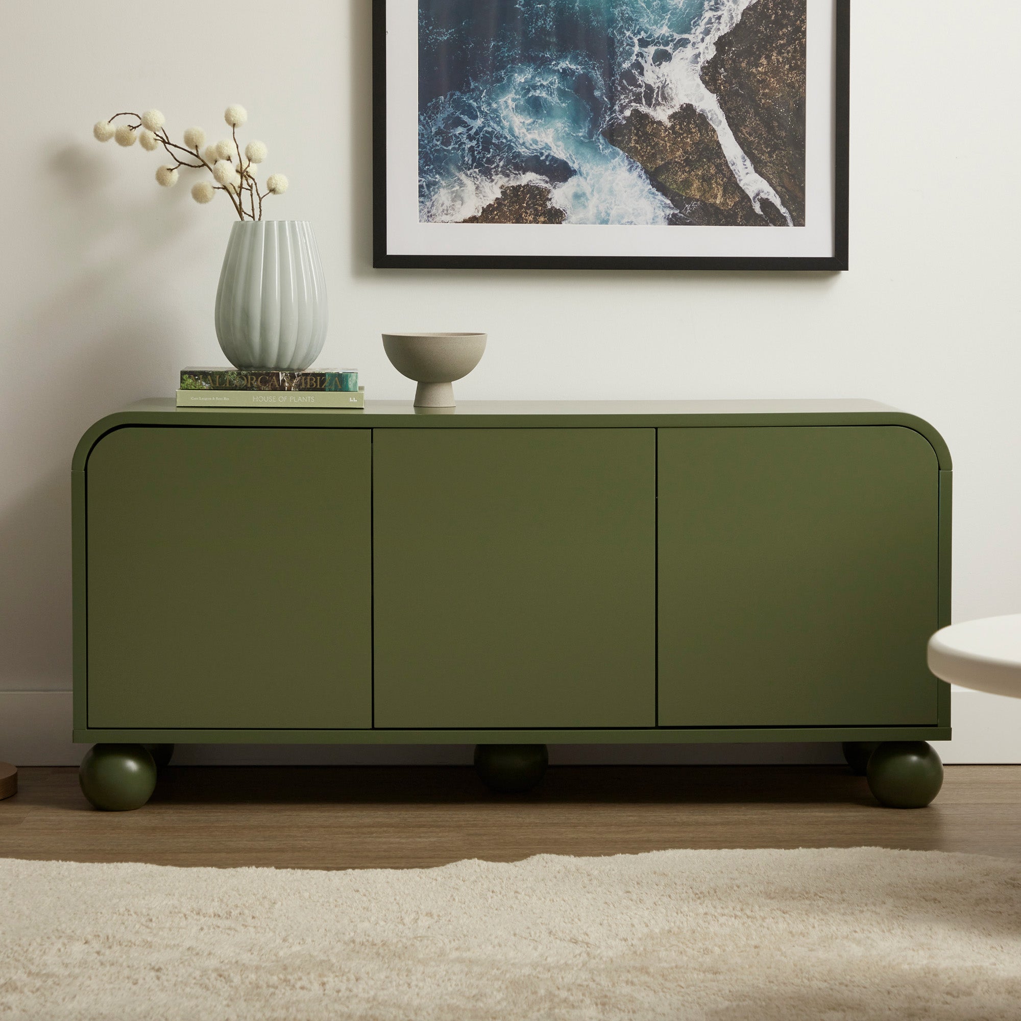 Baxter Entertainment Unit Green (120cm)