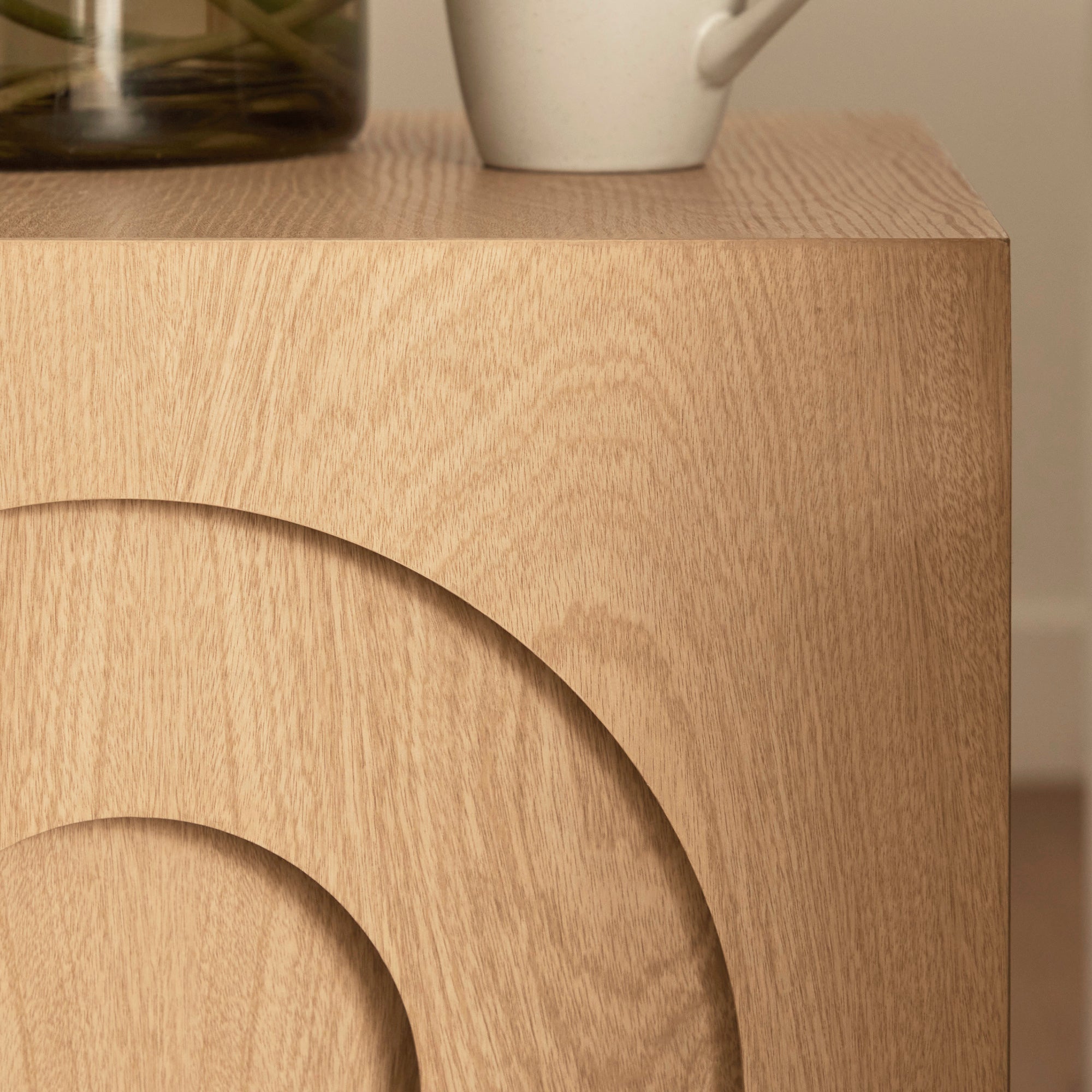 Belle Set of 3 Nested Side Tables Oak