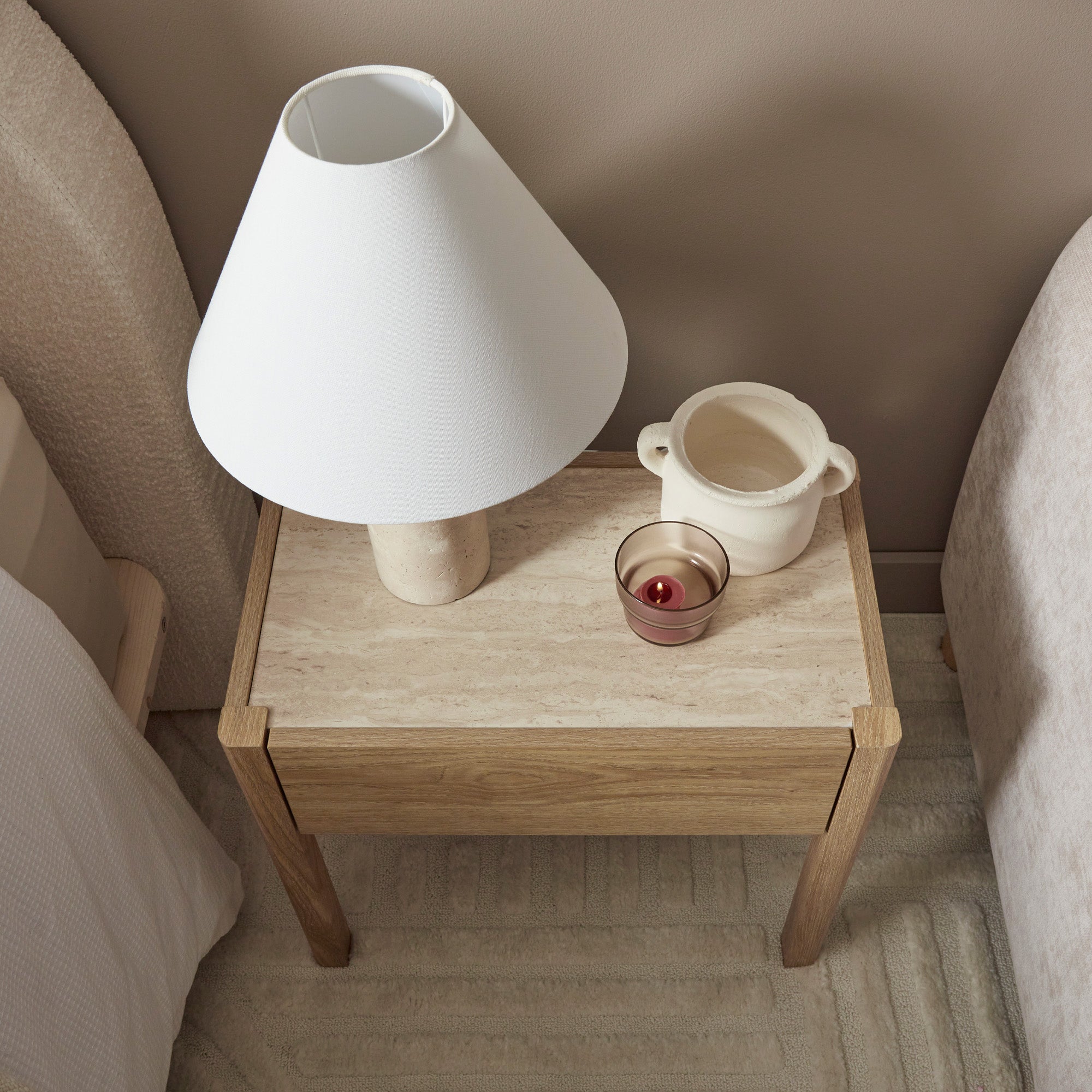 Clarke Bedside Table Oak (Set of 2)