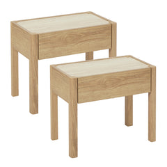 Clarke Bedside Table Oak (Set of 2)