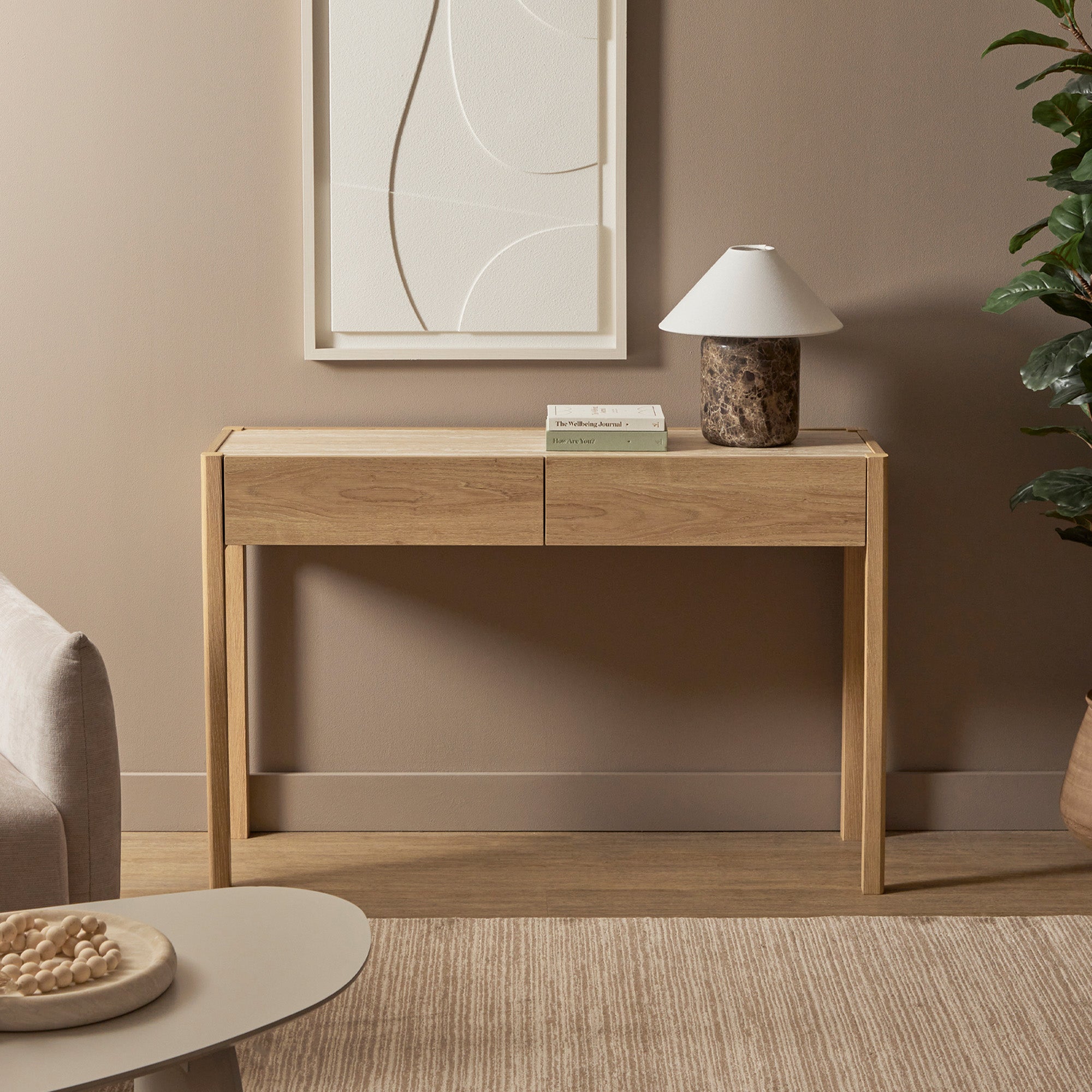 Clarke Console Table Oak (120cm)