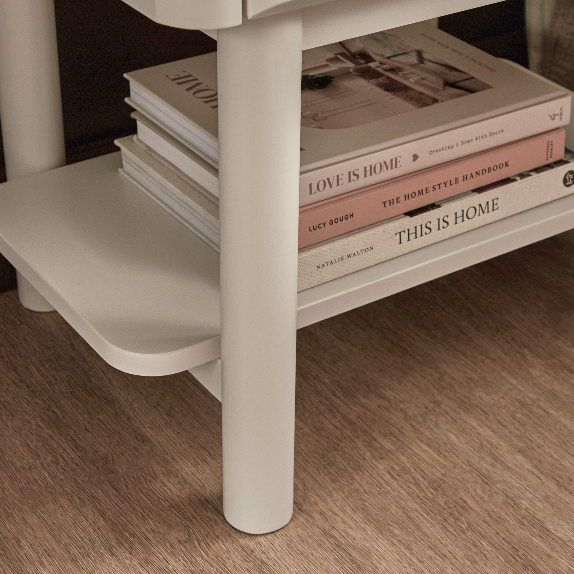 Cosette Bedside Table Off-White (Set of 2)