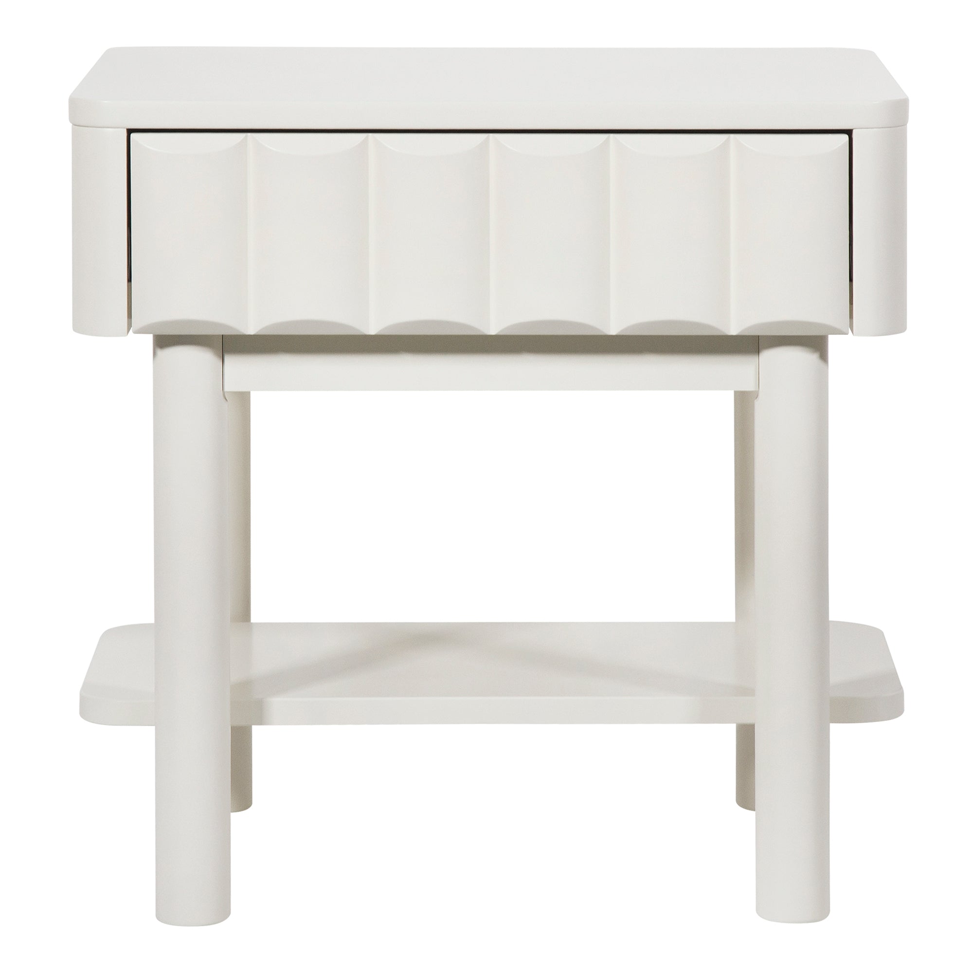 Cosette Bedside Table Off-White (Set of 2)