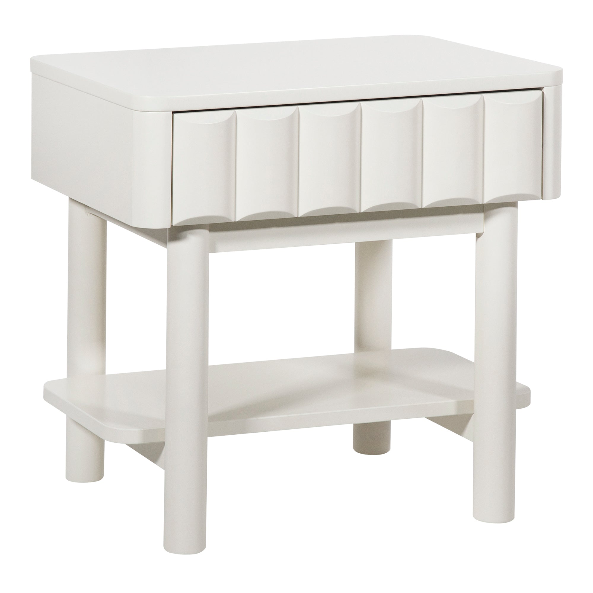Cosette Bedside Table Off-White