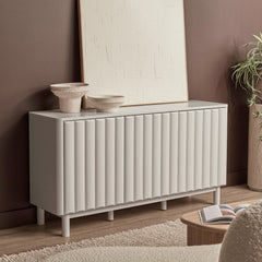 Cosette 3 Door Buffet Off-White (143cm)
