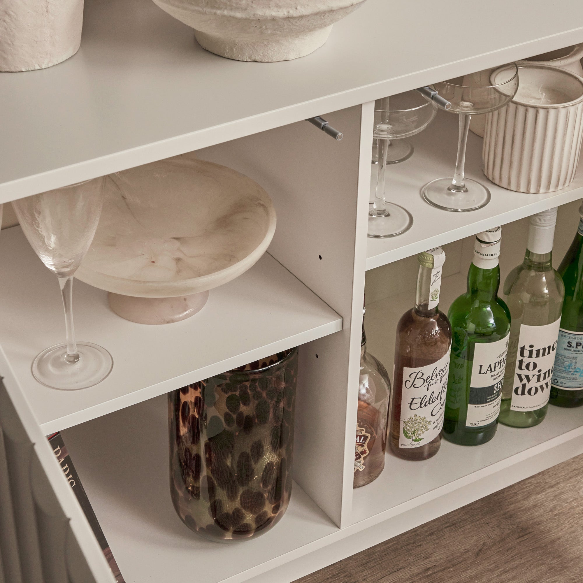 Cosette 3 Door Buffet Off-White (143cm)
