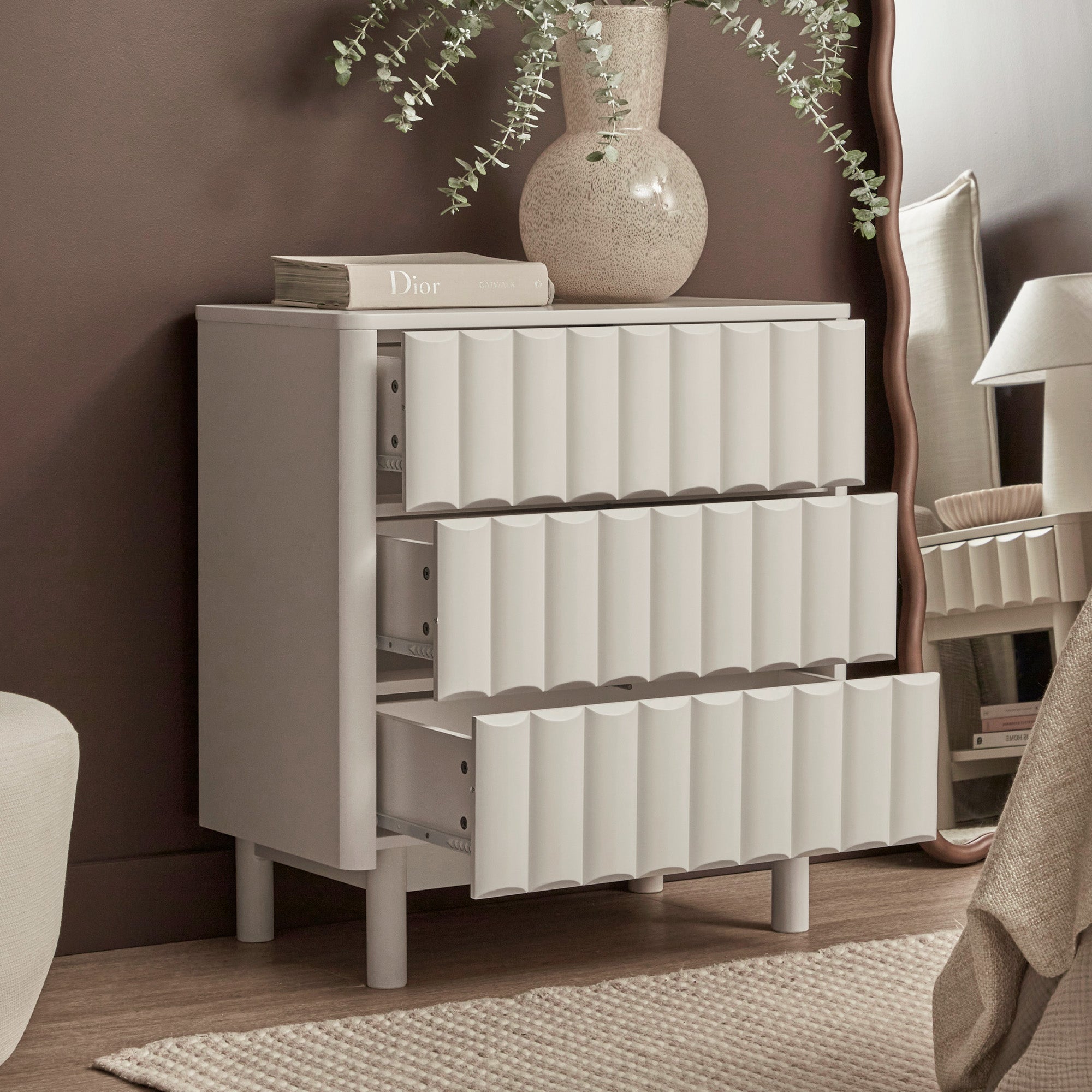 Cosette Chest of 3 Drawers Off-White