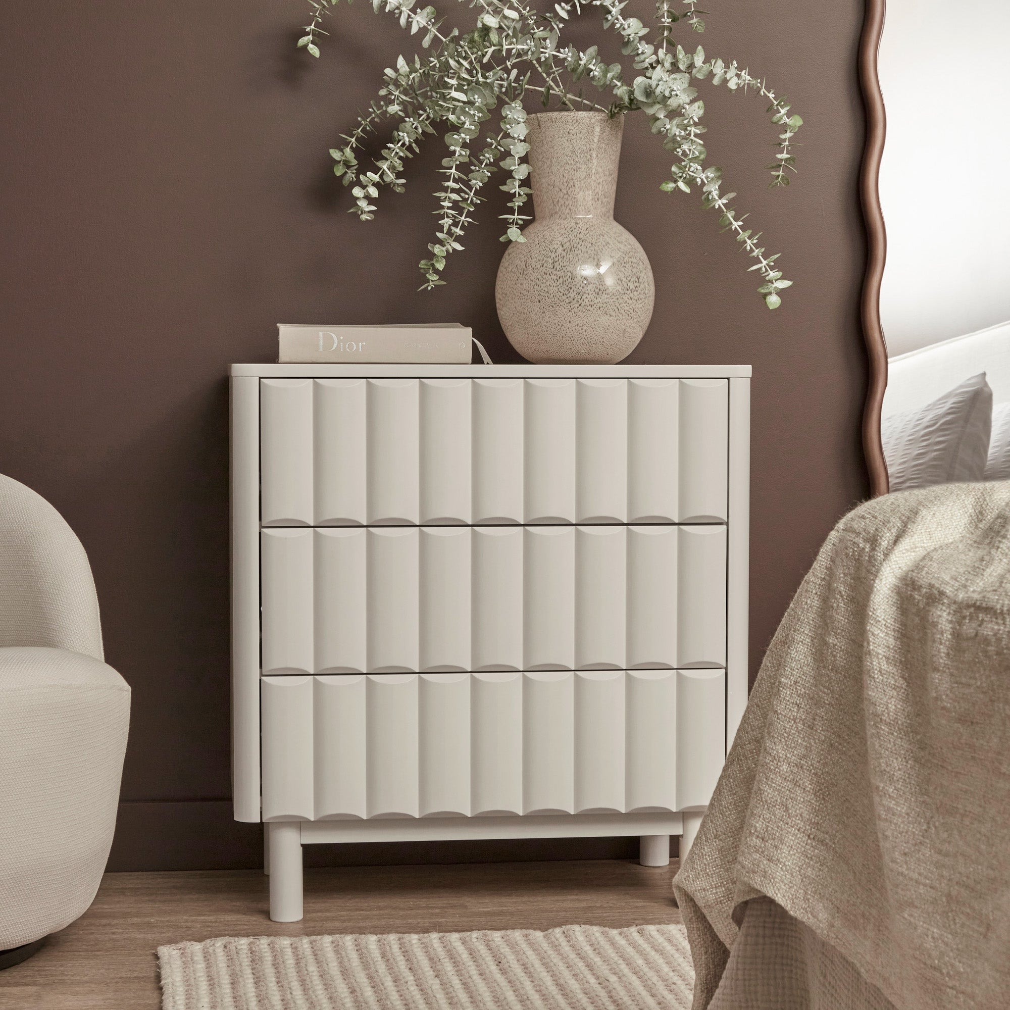 Cosette Chest of 3 Drawers Off-White