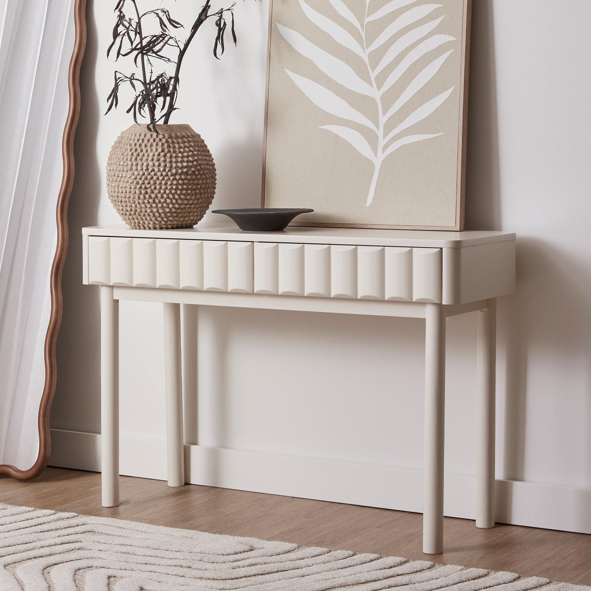 Cosette Console Table Off-White (113cm)