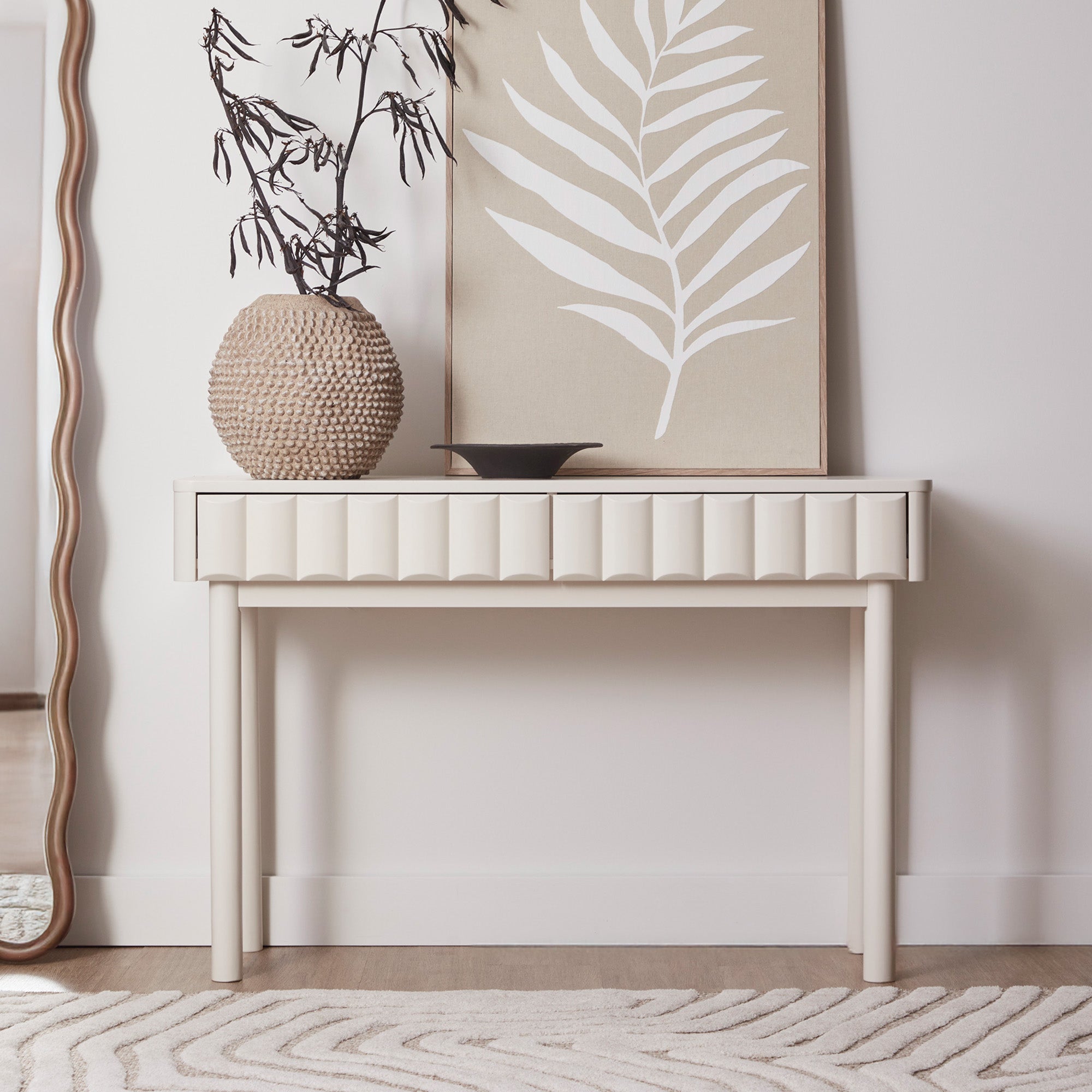 Cosette Console Table Off-White (113cm)