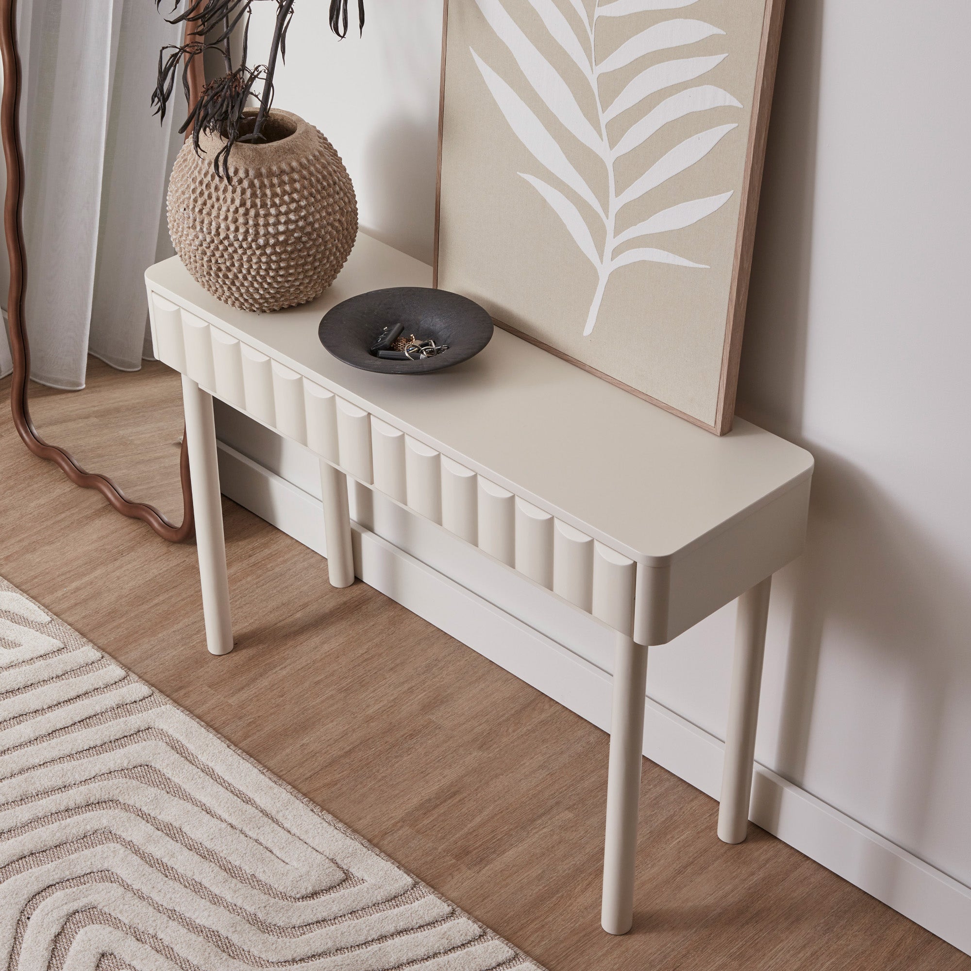 Cosette Console Table Off-White (113cm)