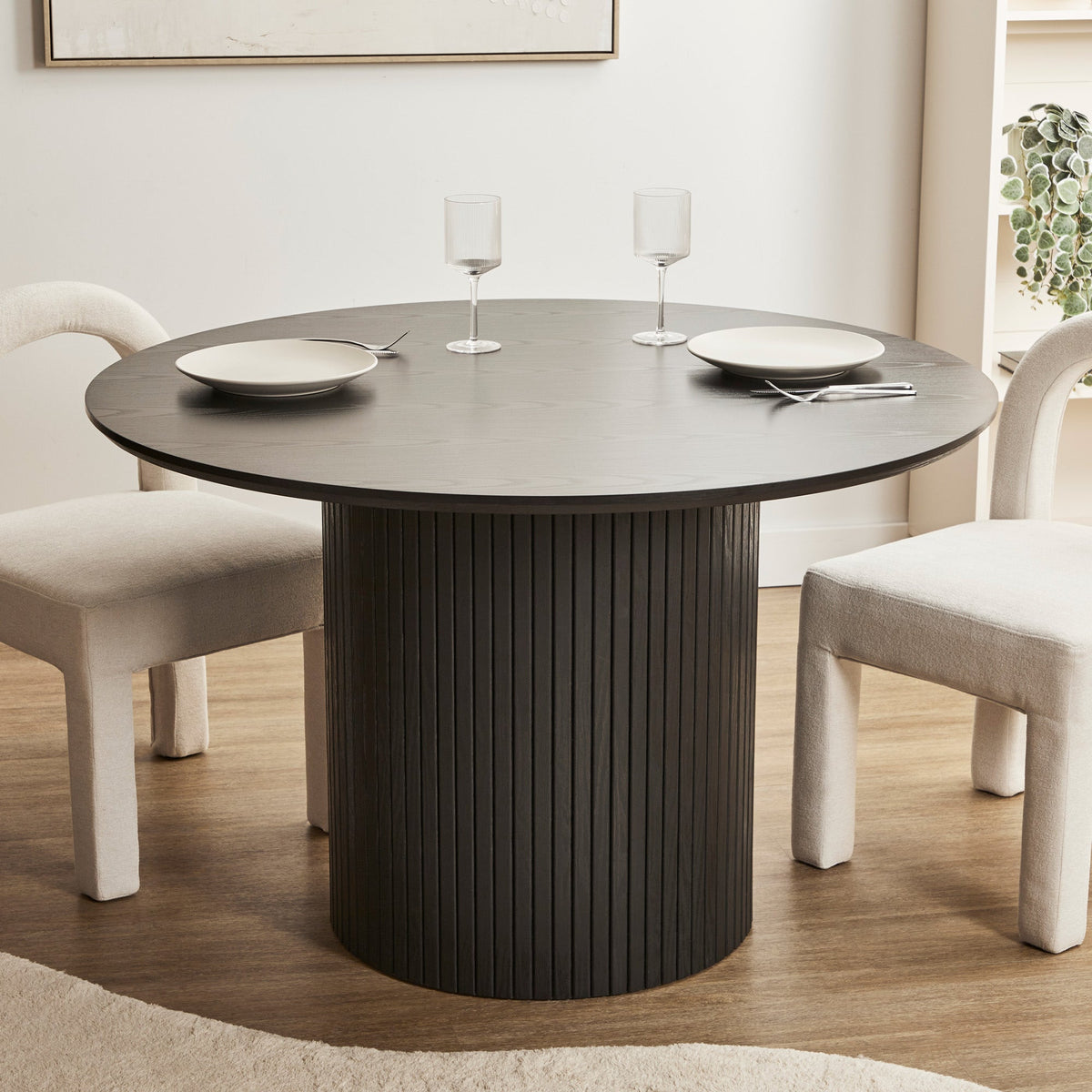 Cove Dining Table Black (120cm)