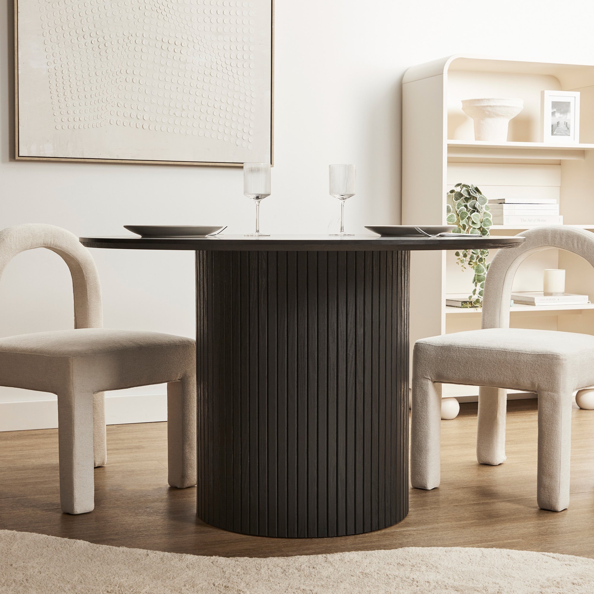 Cove Dining Table Black (120cm)