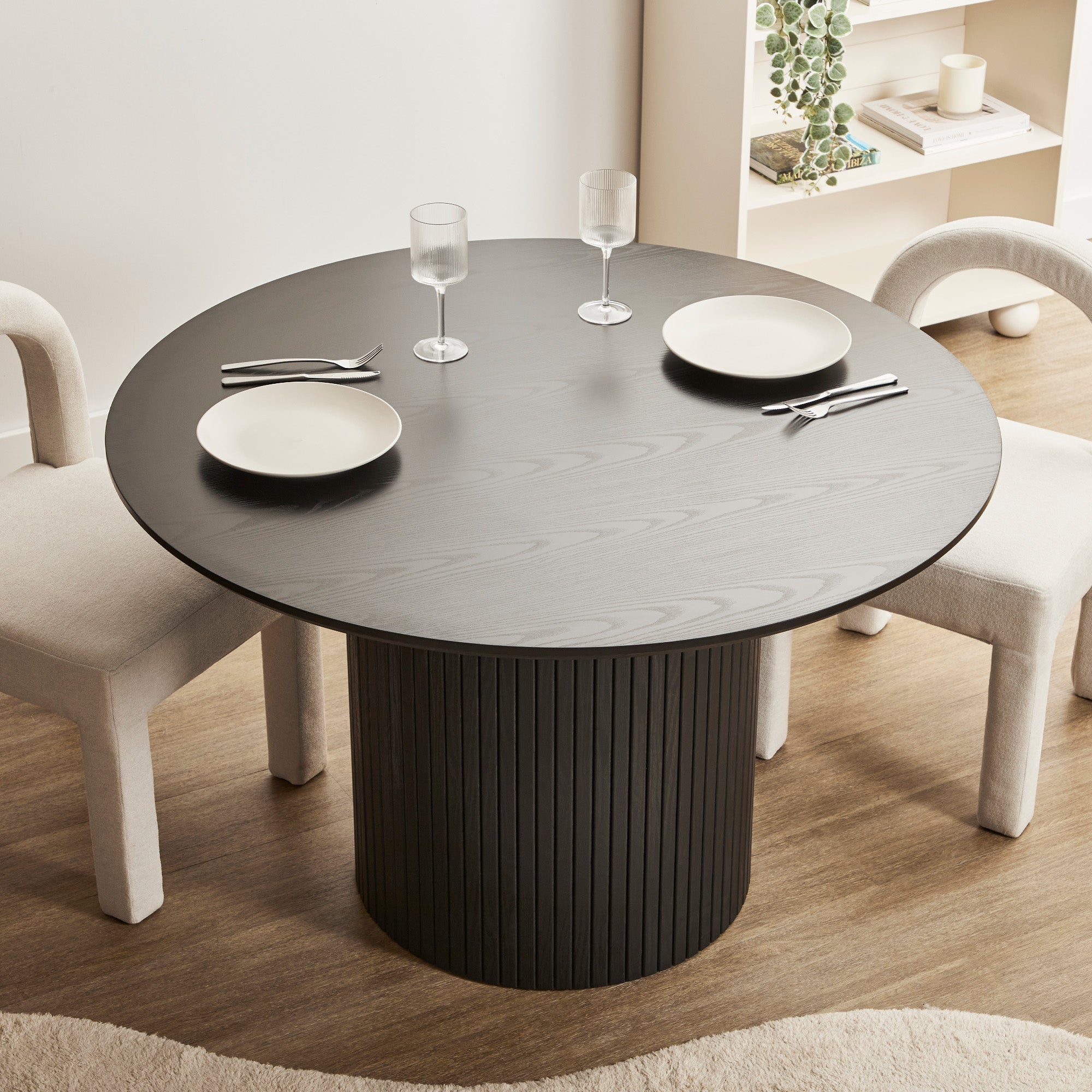 Cove Dining Table Black (120cm)