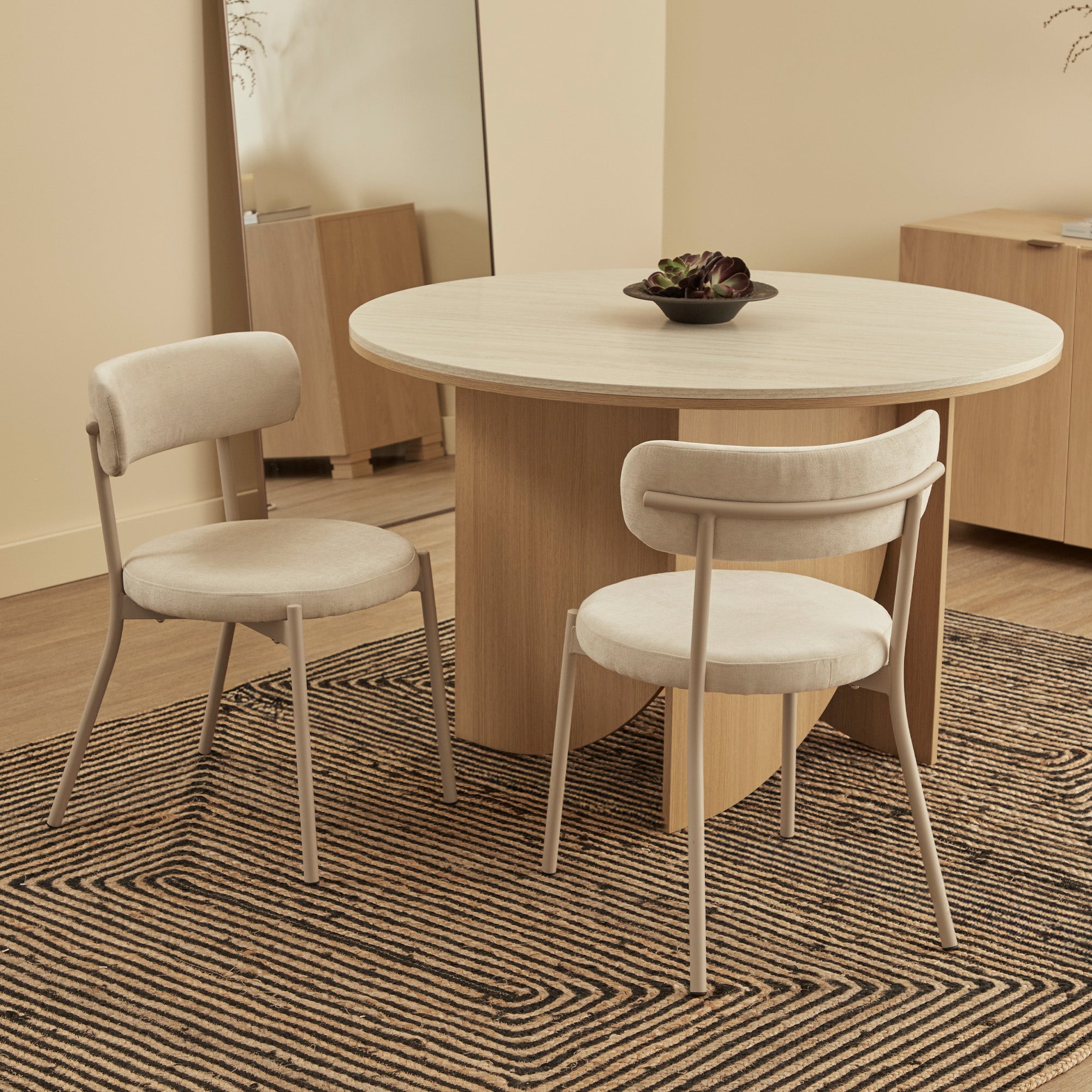 Hawthorn Set of 4 Dining Chairs Cream