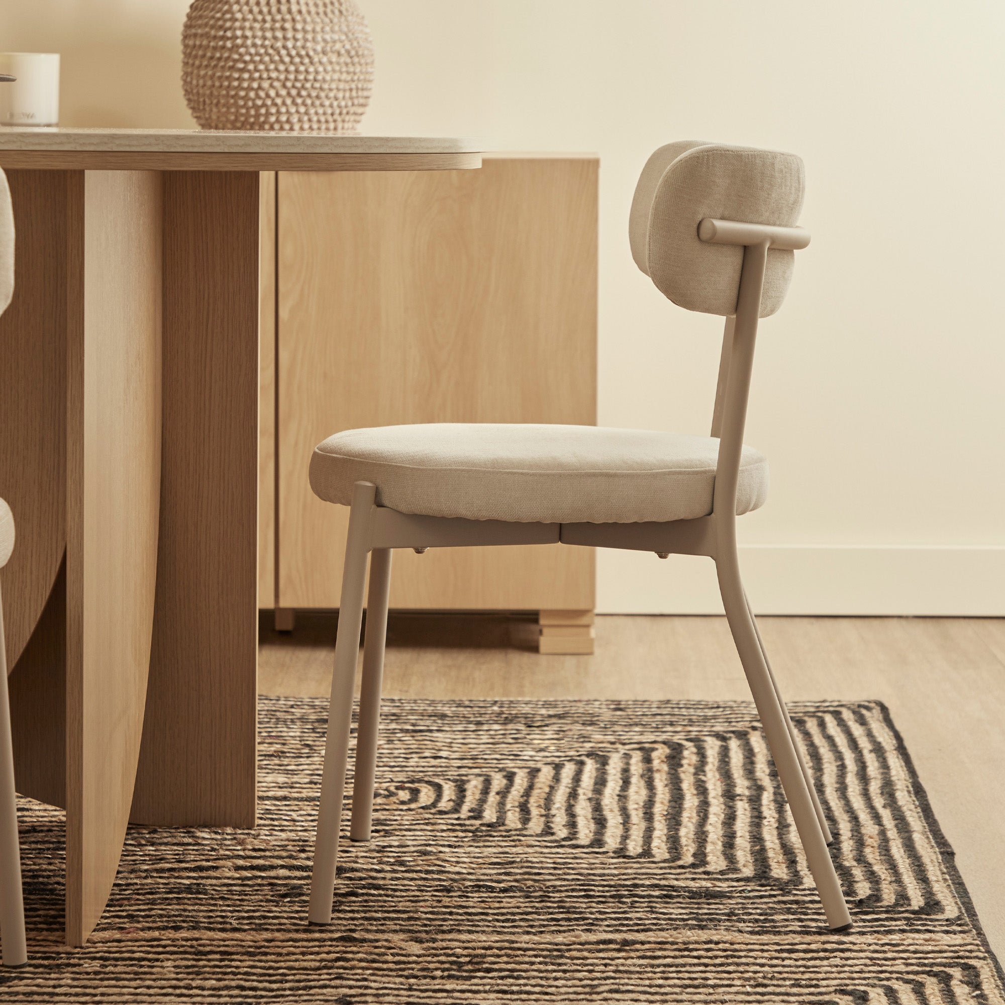 Hawthorn Set of 2 Dining Chairs Cream