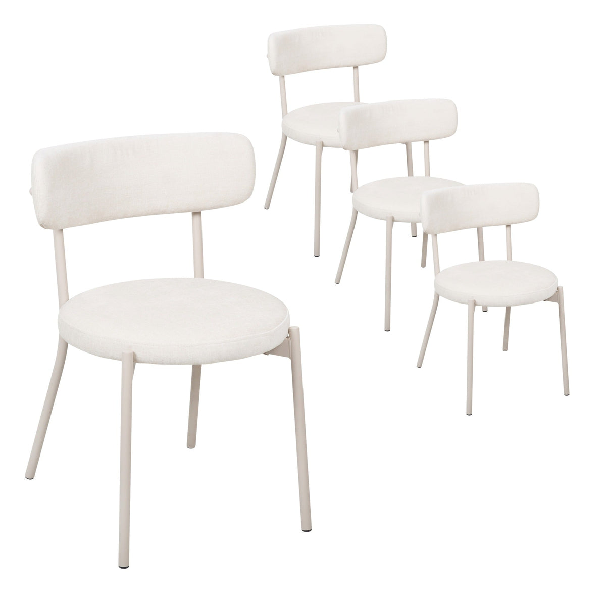 Hawthorn Set of 4 Dining Chairs Cream