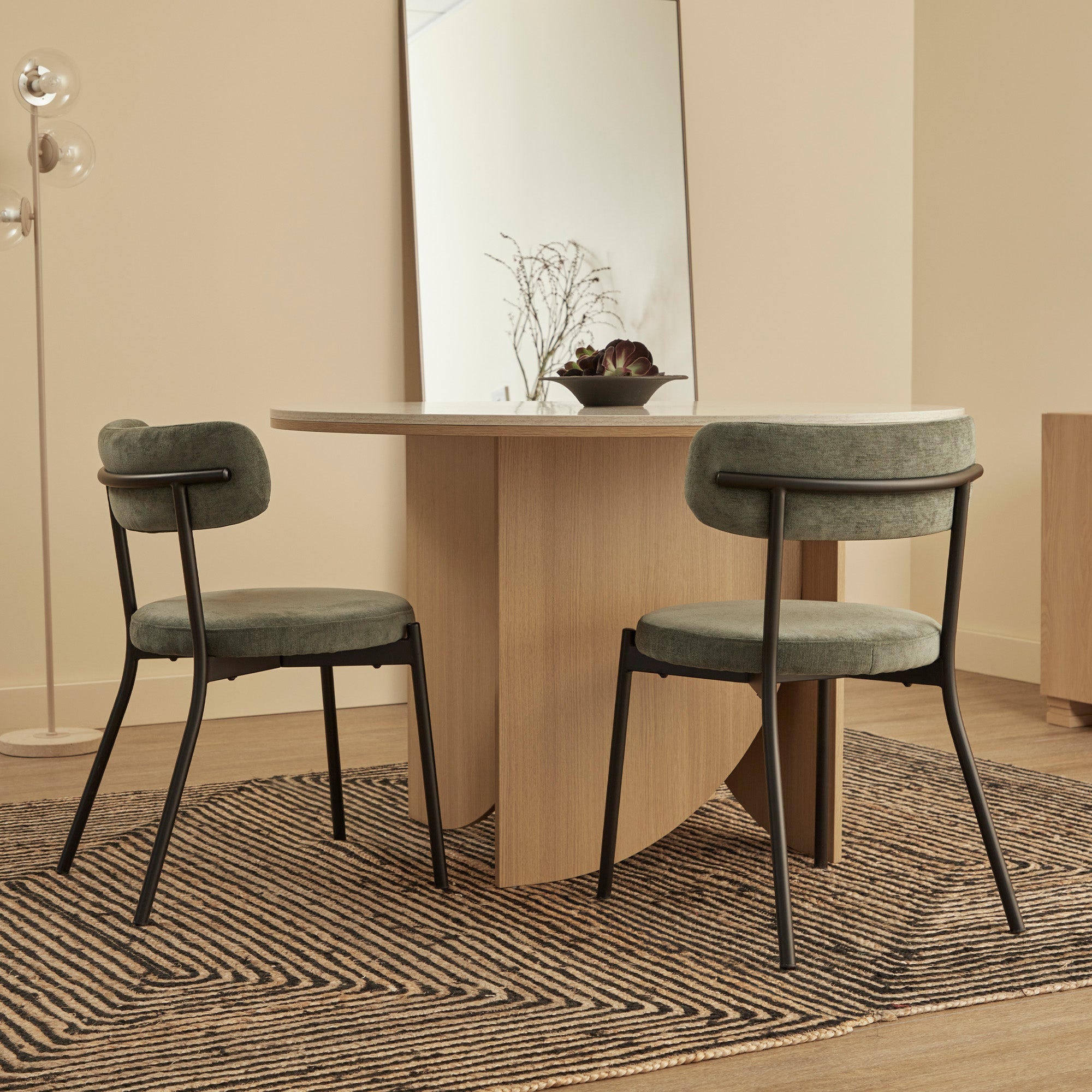 Hawthorn Set of 2 Dining Chairs Green