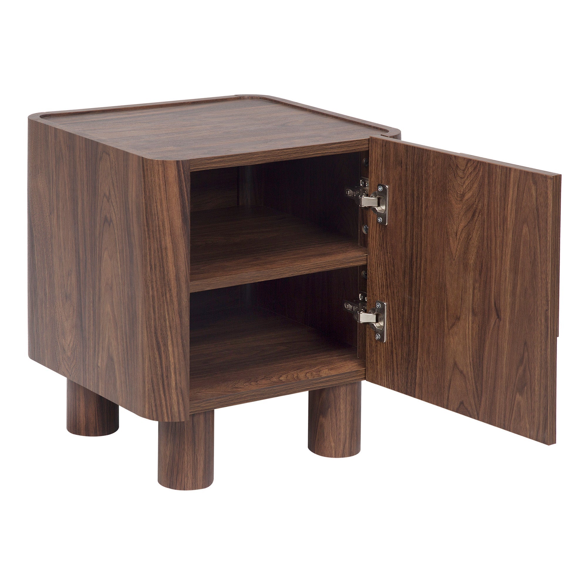 Iris Bedside Table Walnut (Set of 2)