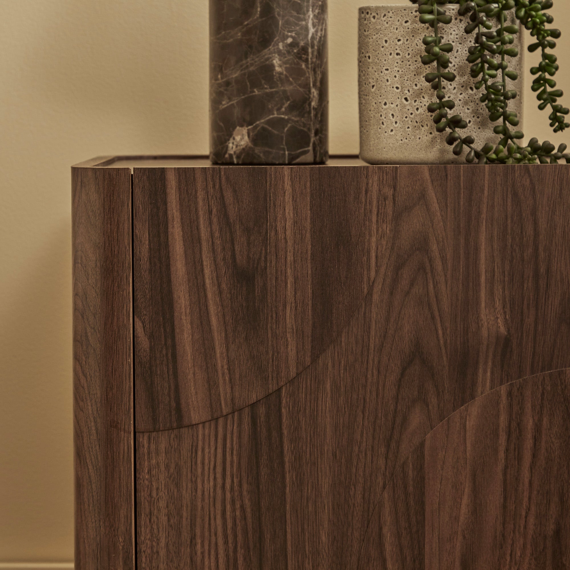 Iris Bedside Table Walnut