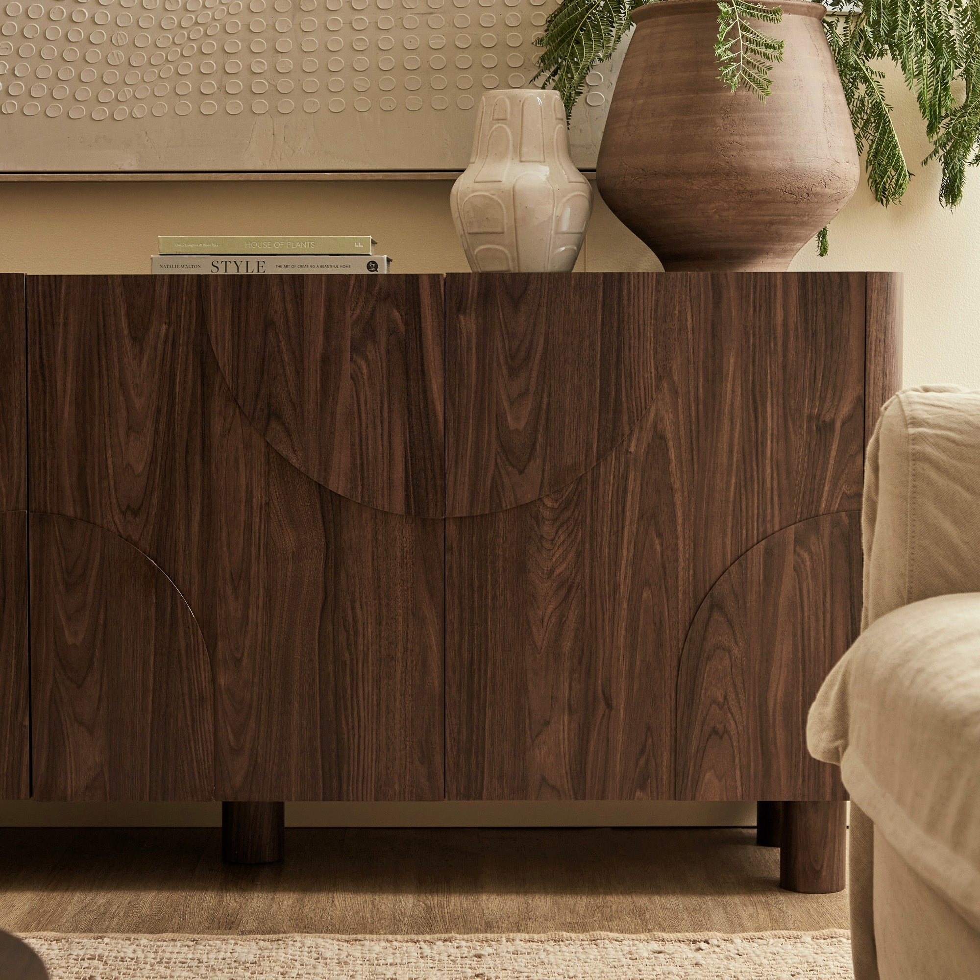 Iris 3 Door Buffet Walnut (160cm)