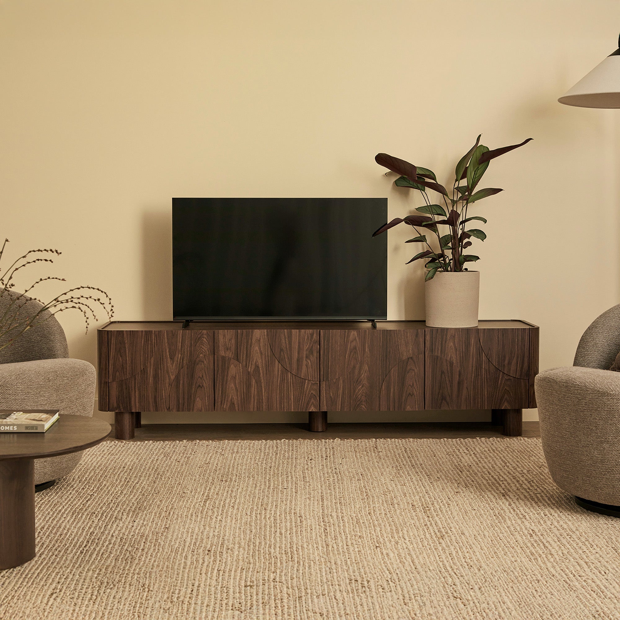 Iris Entertainment Unit Walnut (180cm)