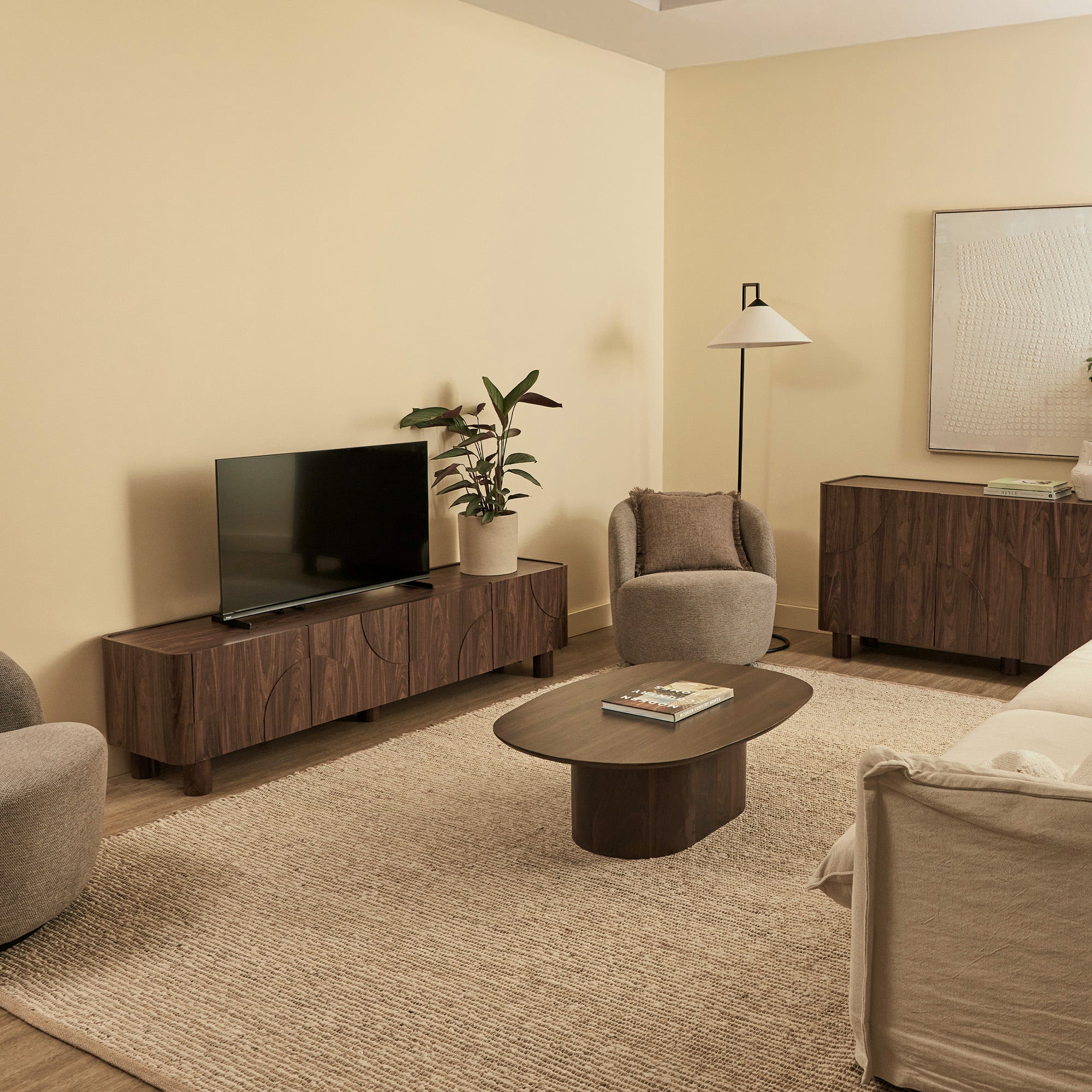 Iris Entertainment Unit Walnut (180cm)