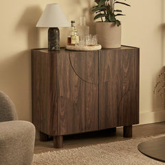 Iris 2 Door Cabinet Walnut
